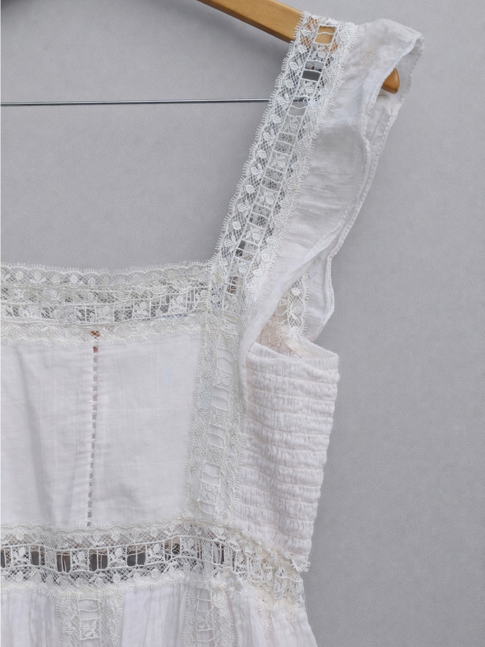 Free People Verona Dress | White Cotton Lace | Size M - Picture 8 of 10